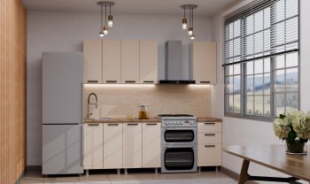 Кухонный гарнитур Ромашка 1600 мм Кашемир (Аленка) в Реж - rezh.mebel-e96.ru