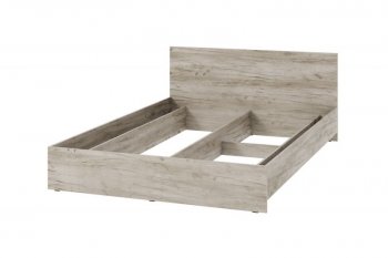 Кровать двуспальная Ронда дуб крафт серый/белый (ИЦ) в Реж - rezh.mebel-e96.ru