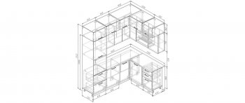 Кухонный гарнитур угловой Дели 2200*1700 мм (Санвут) в Реж - rezh.mebel-e96.ru