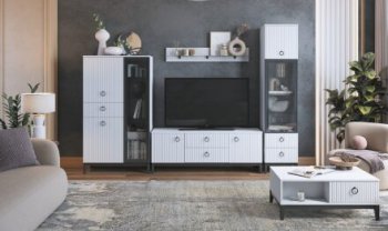 Комод с 2 стеклянными дверями Шарлиз (Можга) в Реж - rezh.mebel-e96.ru