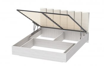 Кровать с подъемным механизмом Шарм (арт.031М1) экокожа Sontex Milk (Диал) в Реж - rezh.mebel-e96.ru | фото