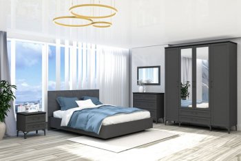 Кровать Шарм (арт.031М1) настил, Антрацит (Диал) в Реж - rezh.mebel-e96.ru