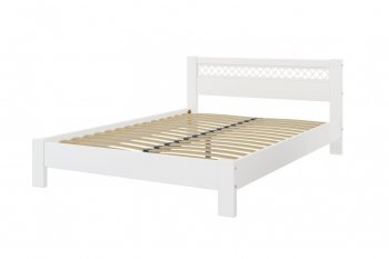 Кровать из массива Шейла белый античный (БМ) в Реж - rezh.mebel-e96.ru