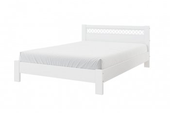 Кровать из массива Шейла белый античный (БМ) в Реж - rezh.mebel-e96.ru