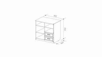 Шкаф комбинированный В-3 ШиК-7 (Уголок Школьника 2) в Реж - rezh.mebel-e96.ru