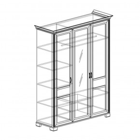 Шкаф 3-дверный Флора 900 (Яна) в Реж - rezh.mebel-e96.ru