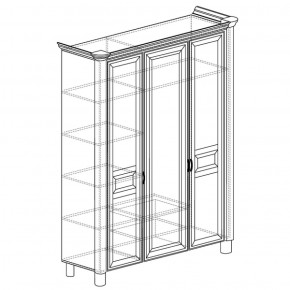 Шкаф 3-дверный Элли 570 (Яна) в Реж - rezh.mebel-e96.ru