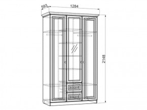 Шкаф 1300 мм 3-х створчатый Белла (Мебельсон) в Реж - rezh.mebel-e96.ru