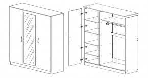 Шкаф 3-х створчатый Лео-Люкс с фотопечатью в Реж - rezh.mebel-e96.ru