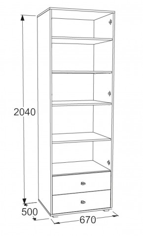 Шкаф для белья Омега 18 в Реж - rezh.mebel-e96.ru