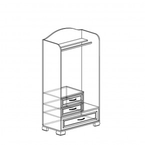 Шкаф для одежды открытый Флора 905 (Яна) в Реж - rezh.mebel-e96.ru