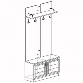 Шкаф для одежды открытый Лира 58 (Яна) в Реж - rezh.mebel-e96.ru