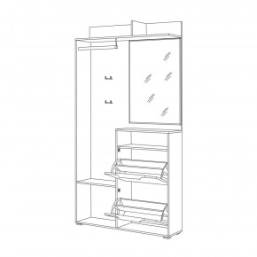 Шкаф комбинированный 10.13 Темпо в Реж - rezh.mebel-e96.ru