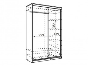 Шкаф-купе Рене 1500 вариант 1 (ЛДСП/ЛДСП) в Реж - rezh.mebel-e96.ru