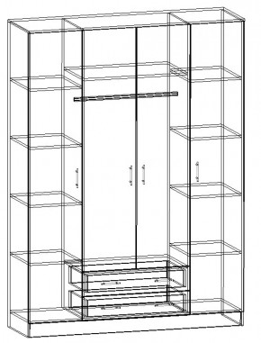 Шкаф 1600 мм София Квадро (Памир) в Реж - rezh.mebel-e96.ru