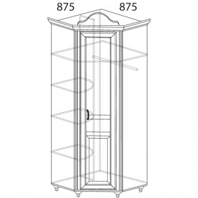 Шкаф угловой Алиса 562 (Яна) в Реж - rezh.mebel-e96.ru