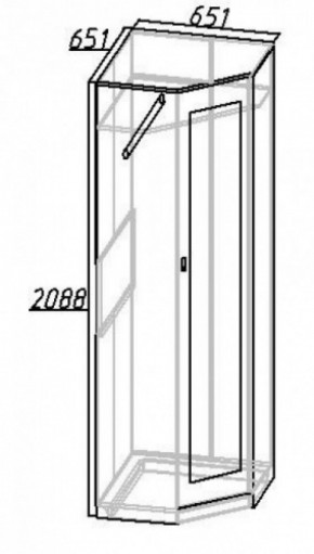 Шкаф угловой Комфорт 1 в Реж - rezh.mebel-e96.ru