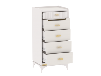 Комод высокий Сиде Белый (СБК) в Реж - rezh.mebel-e96.ru