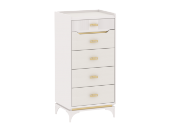Комод высокий Сиде Белый (СБК) в Реж - rezh.mebel-e96.ru