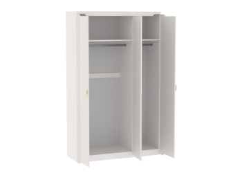 Шкаф 1400 мм 3-дверный Сиде Белый (СБК) в Реж - rezh.mebel-e96.ru