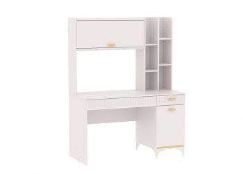 Стол письменный с надстройкой Сиде Белый (СБК) в Реж - rezh.mebel-e96.ru