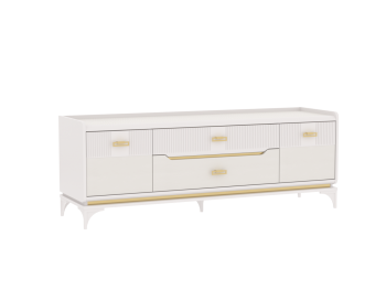 Тумба ТВ Сиде, Белый (СБК) в Реж - rezh.mebel-e96.ru