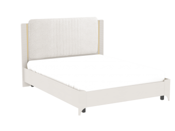 Кровать двуспальная Сиде Белый (СБК) в Реж - rezh.mebel-e96.ru
