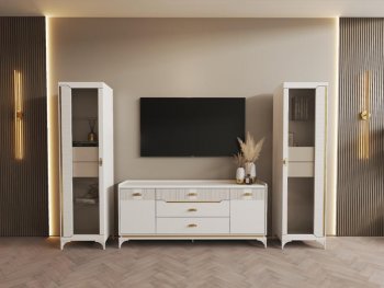 Стенка Сиде Белая (СБК) в Реж - rezh.mebel-e96.ru
