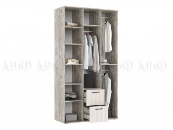 Шкаф 1200 мм Сильвия, дуб юкон/белый (Миф) в Реж - rezh.mebel-e96.ru