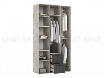 Шкаф 1200 мм Сильвия, дуб юкон/графит (Миф) в Реж - rezh.mebel-e96.ru