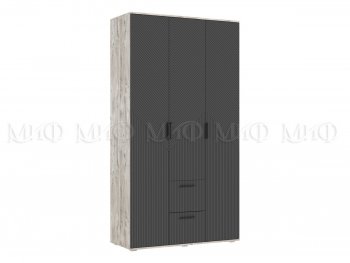 Шкаф 1200 мм Сильвия, дуб юкон/графит (Миф) в Реж - rezh.mebel-e96.ru