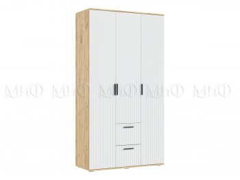 Шкаф 1200 мм Сильвия, крафт/белый (Миф) в Реж - rezh.mebel-e96.ru
