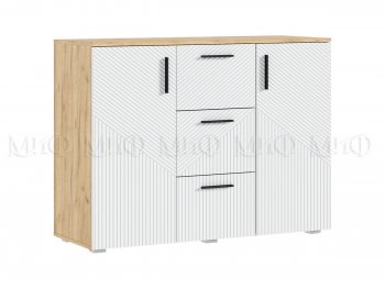 Комод Сильвия, крафт/белый (Миф) в Реж - rezh.mebel-e96.ru