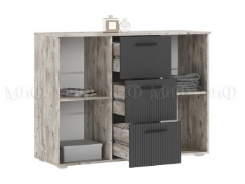 Комод Сильвия, дуб юкон/графит (Миф) в Реж - rezh.mebel-e96.ru