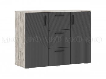 Комод Сильвия, дуб юкон/графит (Миф) в Реж - rezh.mebel-e96.ru