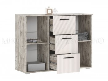 Комод Сильвия, дуб юкон/кашемир (Миф) в Реж - rezh.mebel-e96.ru