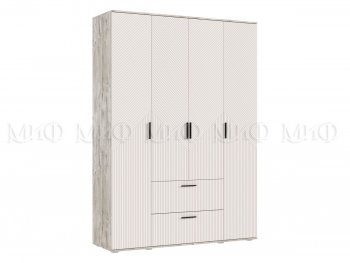 Шкаф 1600 мм Сильвия, дуб юкон/кашемир (Миф) в Реж - rezh.mebel-e96.ru