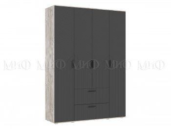 Шкаф 1600 мм Сильвия, дуб юкон/графит (Миф) в Реж - rezh.mebel-e96.ru