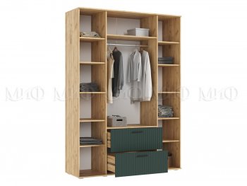 Шкаф 1600 мм Сильвия, крафт/грин (Миф) в Реж - rezh.mebel-e96.ru