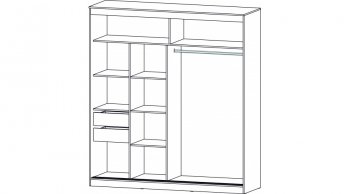 Шкаф-купе 2000 мм Соната Анкор светлый (Лин) в Реж - rezh.mebel-e96.ru
