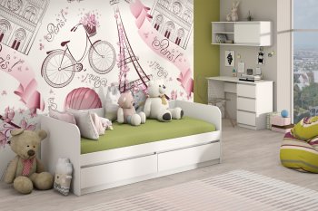 Кровать Соната 900 белый (Зарон) в Реж - rezh.mebel-e96.ru