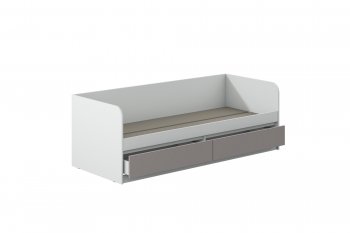 Кровать Соната 900 белый/кашемир(Зарон) в Реж - rezh.mebel-e96.ru