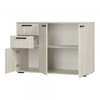 Комод Стандарт 3 NEW крафт белый (БТС) в Реж - rezh.mebel-e96.ru