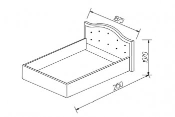 Кровать с ПМ СТЕЛЛА 1600 мм велюр Бренди лайт 03 (крем) в Реж - rezh.mebel-e96.ru