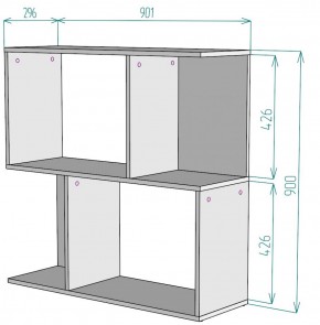 Стеллаж S35 (Белый) в Реж - rezh.mebel-e96.ru