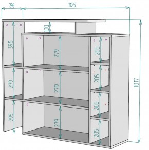 Стеллаж S36 (Белый) в Реж - rezh.mebel-e96.ru