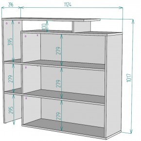 Стеллаж S37 (Белый) в Реж - rezh.mebel-e96.ru