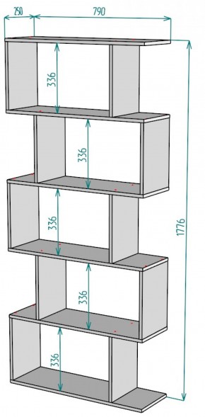 Стеллаж S50 (Белый) в Реж - rezh.mebel-e96.ru