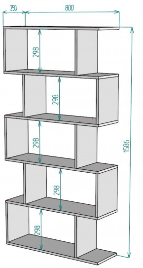 Стеллаж S51 (ДМ) в Реж - rezh.mebel-e96.ru