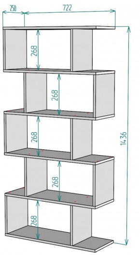 Стеллаж S58 (ЯАС) в Реж - rezh.mebel-e96.ru